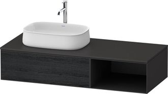 Duravit Duravit - Lavabo Consola Zencha, 1300x550mm, 1 Caj&oacute;n, Compartimento