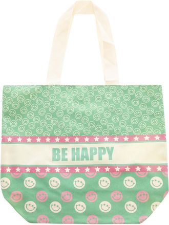 Zwillingsherz Tragetasche ZWILLINGSHERZ, Damen, Gr. B/H/T: 38cm x 45cm x 17cm, gr&uuml;n, Canvas, Baumwolle, Kunstfaser, Taschen Tragetasche, Stofftasche mit Henkel, bun