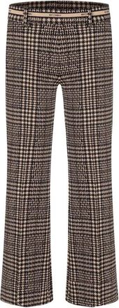 Cambio Francoise Cropped Flared Broeken - Dames - Wijde Broeken - Veelkleurig - 2XL - Broeken