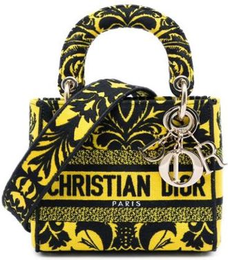 Dior Pre-owned Lady D-Lite Handtas - Dames - Vintage Handtas - Geel - ONE Size - Vintage
