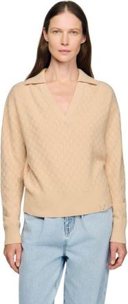 Sandro Polo-neck sweater in Beige at Nordstrom, Size X-Large