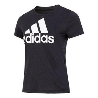 adidas (WMNS) adidas Badge of Sport Logo T-Shirt Asia Sizing Black White FT3078