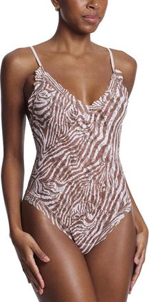 Hanky Panky Signature Lace Printed Thong Bodysuit