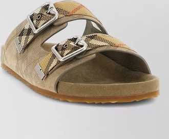 Burberry urchin sandals open toe adjustable straps