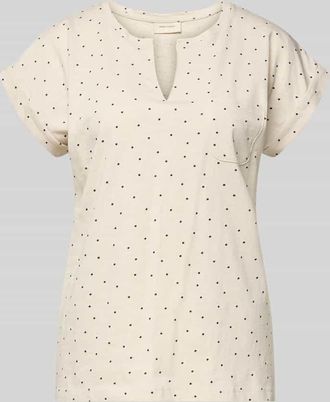 Freequent T-Shirt mit Brusttasche Modell Viva in Sand, Gr&ouml;&szlig;e XXL