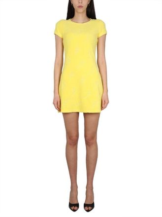 Dsquared2 Slim Fit Mini Dress With Gyro Necklace Detail