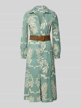 Zabaione Hemdblusenkleid mit Knopfleiste Modell ma44rine in Hellgruen, Gr&ouml;&szlig;e XXL