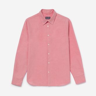 Oliver Sweeney Mens Cotton Shirt - Pink - Size Medium