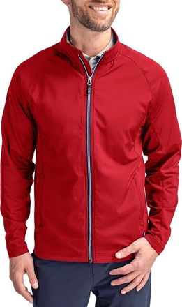 Cutter & Buck Adapt Knit Full Zip Jacket in Red at Nordstrom, Size 1Xb
