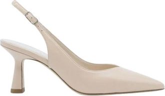 Lella Baldi Slingback - Dames - Pumps - Beige - 41 EU - Leer - Schoenen