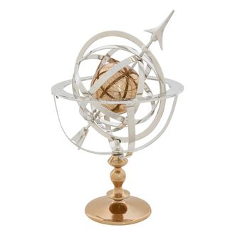 Atmosphera Globo Armilar Nell H. 59 Cm, Plateado - Atmosphera Cr&eacute;ateur DInt&eacute;rieur