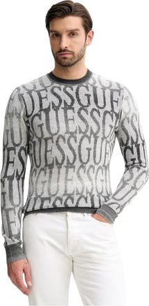 Guess Truien & Vesten, Heren, Grijs, L, Wol, Joshwa Trui