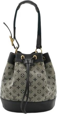 Louis Vuitton Pre-owned Vintage Monogram Mini Bucket Bag - Dames - Vintage Tas - Blauw - ONE Size - Leer - Vintage