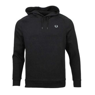 Fred Perry Heren Tricot Ripstop Hoodie (Zwart)