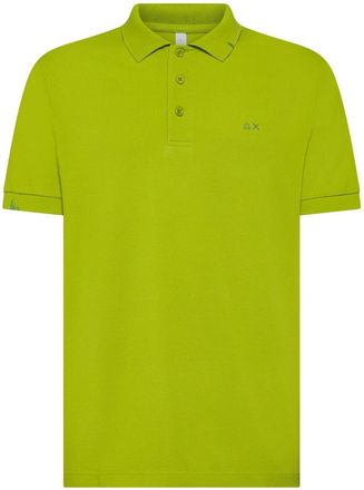 Sun 68 Vintage Olijf Polyester Polo Shirt - Heren - Polos - Groen - S - Polyester - Tops