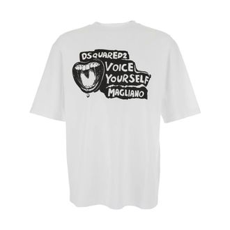 Dsquared2 Hombre, Camisetas, Blanco, Talla: 2XL