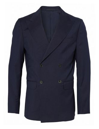 low brand Mens Blazer Blue Wool Jacket