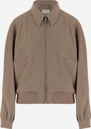 Maison Margiela Jacke aus Schurwolle mit Rei&szlig;verschluss