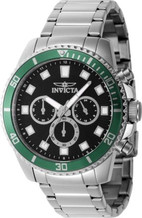 Invicta Pro Diver Chronograph GMT Quartz Black Dial Mens Watch 46051