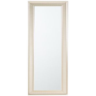 Beliani Beliani - Espejo De Pared Dorado 51 X 141 Cm Marco Sint&eacute;tico Moderno Estilo Glam Sal&oacute;n Dormitorio Cassis