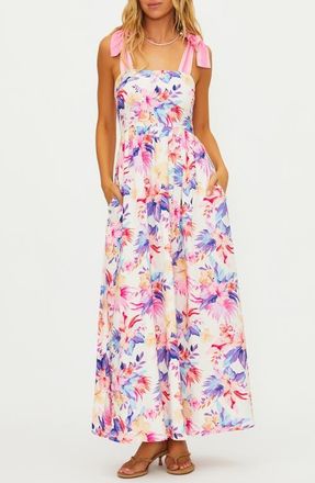 Beach Riot Floral Fit & Flare Dress in Hibiscus Garden at Nordstrom, Size X-Large