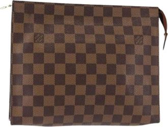 Louis Vuitton Pre-owned Clutches, female, Brown, Size: ONE SIZE Pre-owned Canvas Clutch