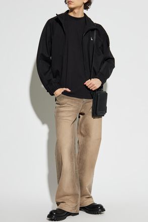 Rhude Logo Hoodie, Mens, Black