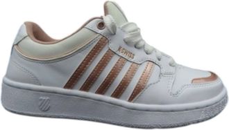 K-Swiss Womens City Court Shoes In White/rosegold