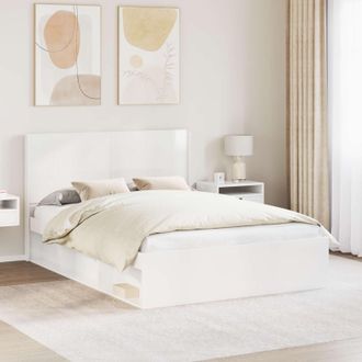 vidaXL Vidaxl Testiera Letto Bianco Lucido