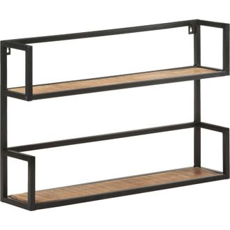 vidaXL Estanter&iacute;a De Pared De Madera De Mango Rugosa 80x20x60 Cm Vidaxl