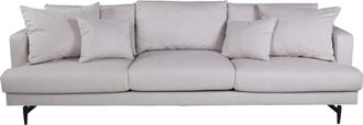 VE DESIGN Grosses 3-Sitzer Design Sofa Sofia Beige