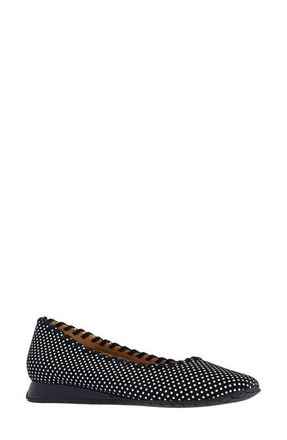 L'Amour Des Pieds Tiffanie Flat in Black/White at Nordstrom, Size 7.5