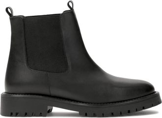 Kazar Klassieke leren slippers - Dames - Chelseaboots - Zwart - 41 EU - Leer - Schoenen