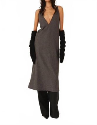 The Garment Mitch Midi Dress In Grey Melange