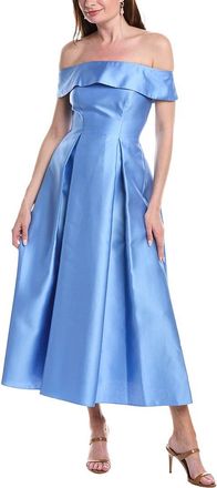 Adrianna Papell Off Shoulder Mikado Dress