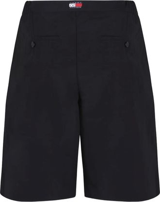 Tommy Hilfiger Shorts con vita elasticizzata e logo - Nero