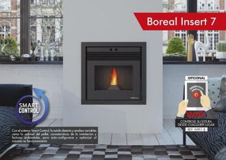 Boreal Bricosol Estufa De Pellet Insertable Boreal Modelo Insert 7 Kw