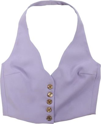 Pinko Gilet - Dames - Bodywarmers - Paars - M - Jassen