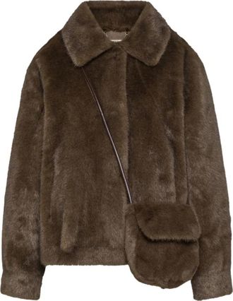 Seventy Nepbont & Shearling Jas - Dames - Jassen - Bruin - M - Nepbont - Jassen