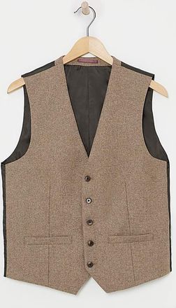 Jacamo Oatmeal Donegal Reg Fit Waistcoat