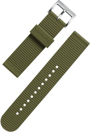 Unimatic Synthetic Rubber Watchband in Green at Nordstrom