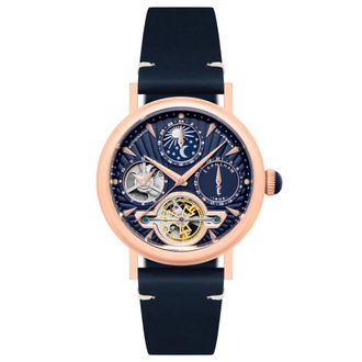 Earnshaw Beaufort Automatic Blue Dial Mens Watch ES-8309-03