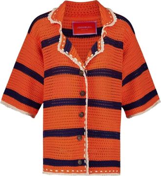 La DoubleJ SaltnVinegar Crochet Jacket - Dames - Vesten - Veelkleurig - M - Katoen - Truien & Vesten