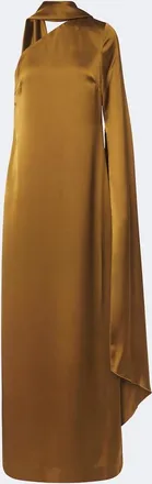 Solace London Vestido de fiesta Newman de sat&eacute;n con pa&ntilde;uelo