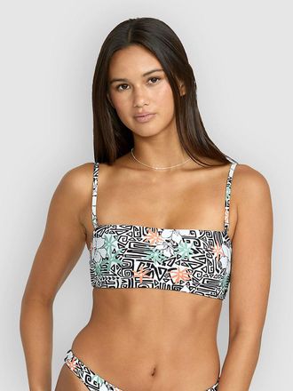 Volcom Sol Rebel Tube Bandeau Bikini Top wit