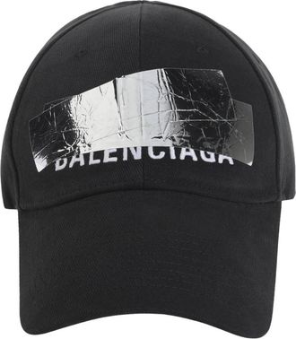 Balenciaga Logo Cap - Heren - Petten - Zwart - M - Katoen - Accessoires