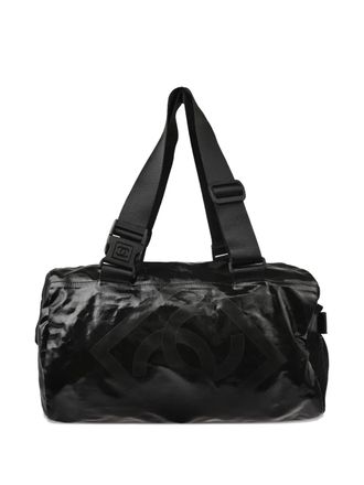 Chanel 2006-2008 Sport Line logo duffle bag - Black