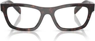 Prada 54mm Butterfly Optical Glasses in Brown Tortoise at Nordstrom