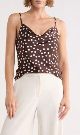 Renee C Sleeveless Cowl Neck Tank in Brown at Nordstrom Rack, Size X-Large