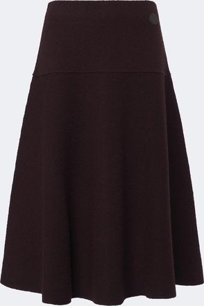 Moncler Knitted wool-blend midi skirt